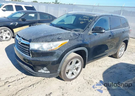 2016 Toyota Highlander Limited/Ltd Platinum z USA, uszkodzony, nr VIN 5TDDKRFH8GS349332